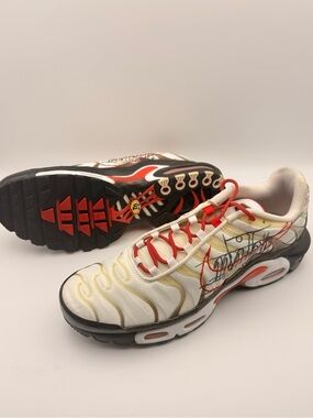Nike Air Max Plus TN Sketch CK9392-100 Men’s Size 11 White Red Black